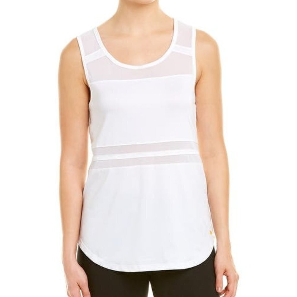 C&C California White Mesh Tank Top
